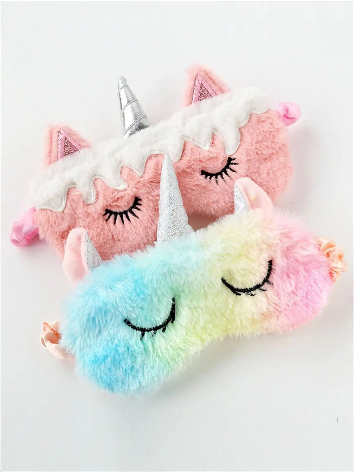 Girls Plush Unicorn Lash Eye Mask – Mia Belle Girls