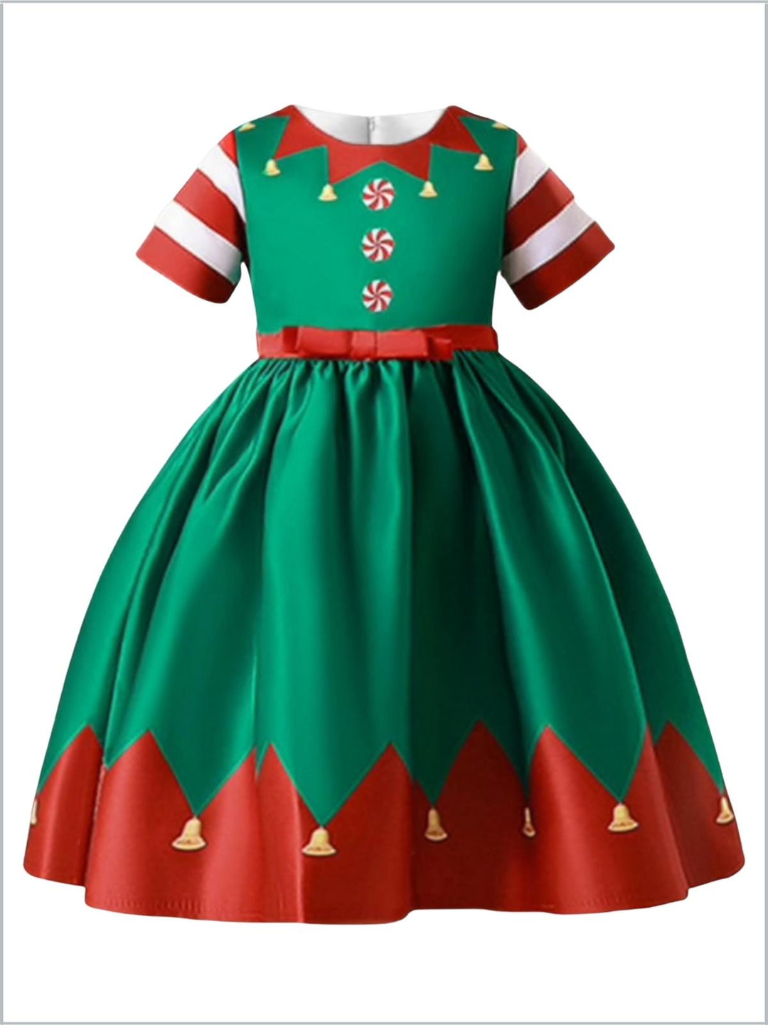 Festive Christmas Elf Costume Dress Mia Belle Girls Festive Christmas Elf Costume Dress Mia Belle Girls