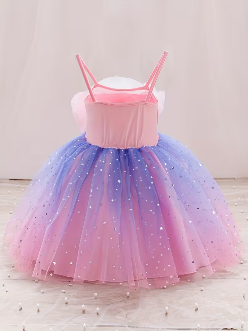 Dreamy Twirl Pink Ombre Tulle Dress Mia Belle Girls
