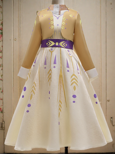 Girls Frozen Inspired Anna Costume Dress