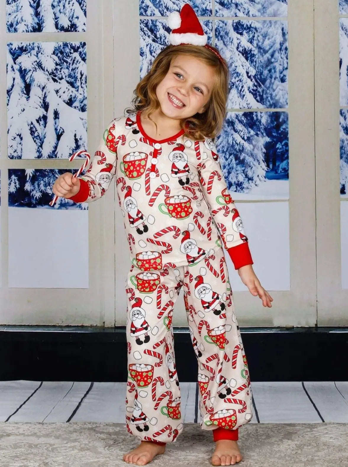 Mommy And Me Matching Winter Pajamas | Marshmallow Cocoa Pajama