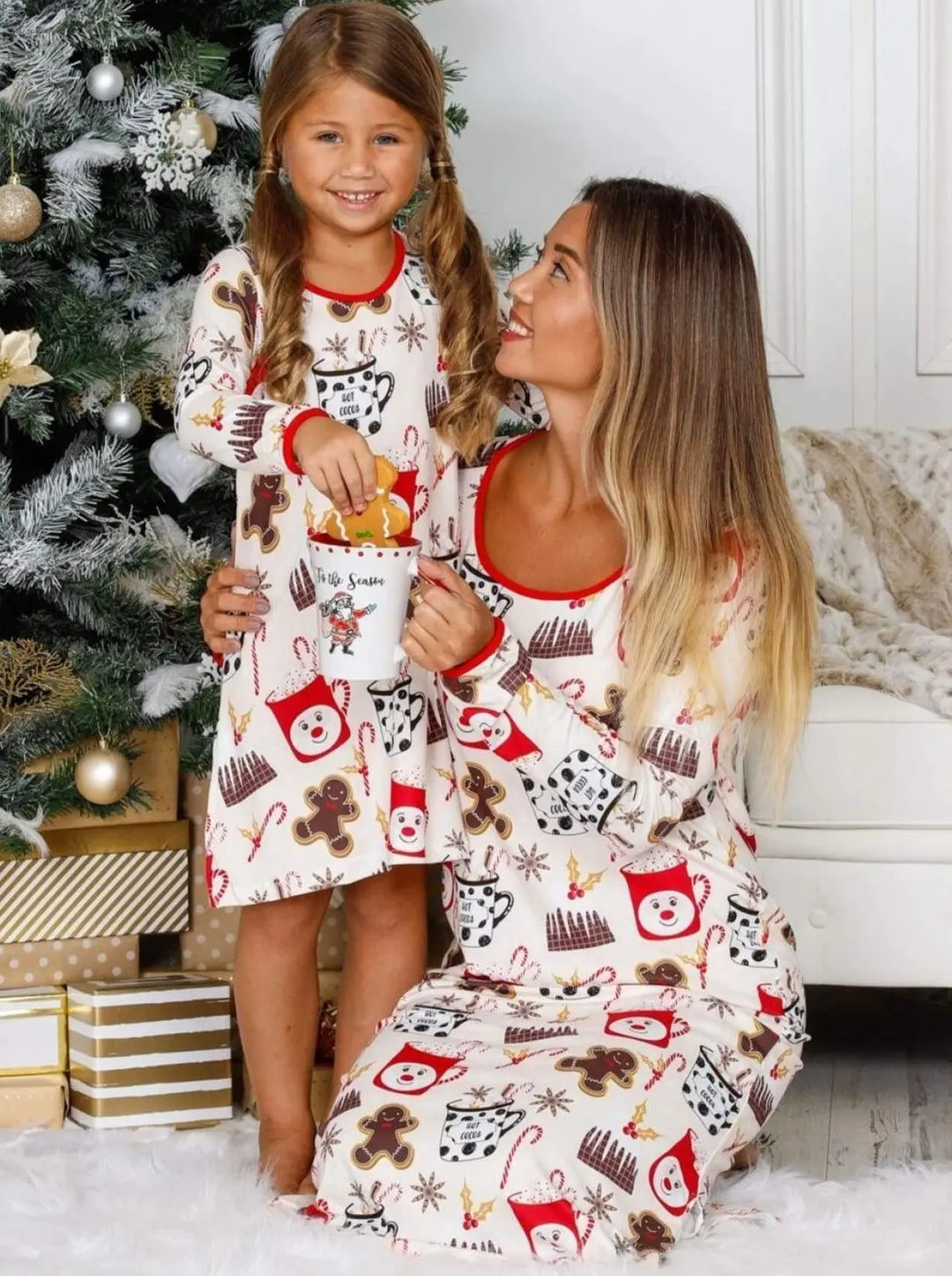 Mommy and Me Matchy-Matchy Nightgown Pajama Mia Belle Girls Mommy and Me Matchy-Matchy Nightgown Pajama Mia Belle Girls
