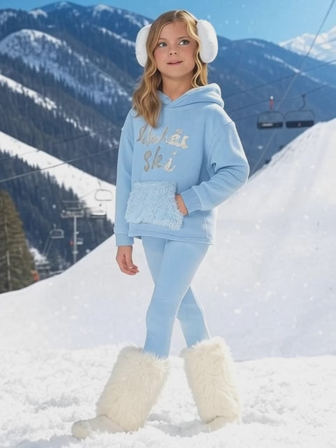 Après All Day Fur Trim Hoodie and Legging Set