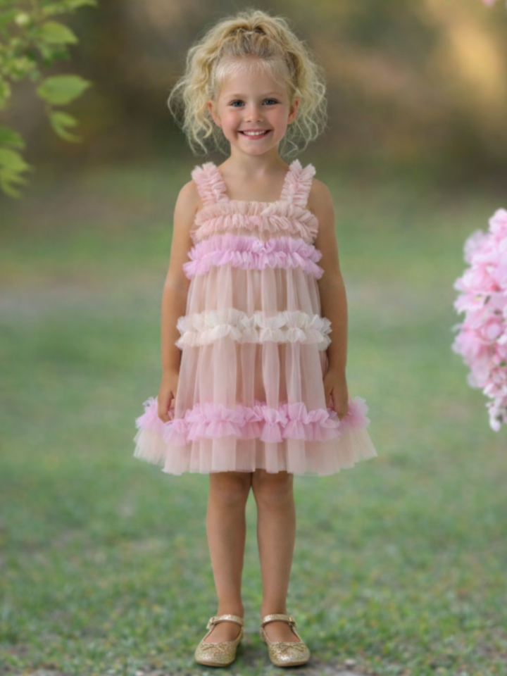 Pastel Ruffle Charm Tutu Dress