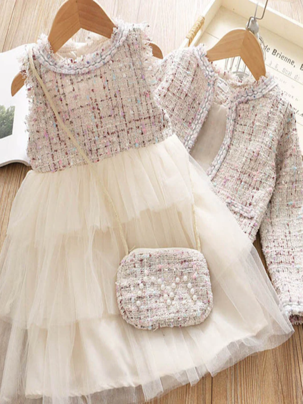 Girls You Can't Buy Style Tutu Dress with Matching Vest and Purse Set