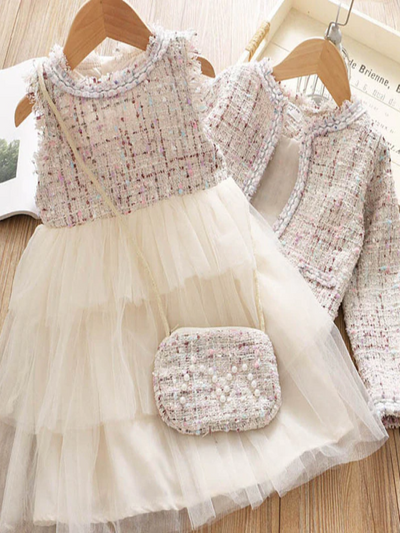 Girls You Can't Buy Style Tutu Dress with Matching Vest and Purse Set