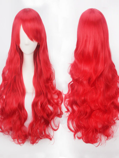 Kids Halloween Accessories | Long Red Synthetic Wig | Mia Belle Girls