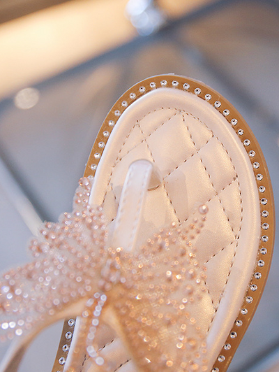 Shoes By Liv & Mia │Rhinestone Butterfly Sandals - Mia Belle Girls