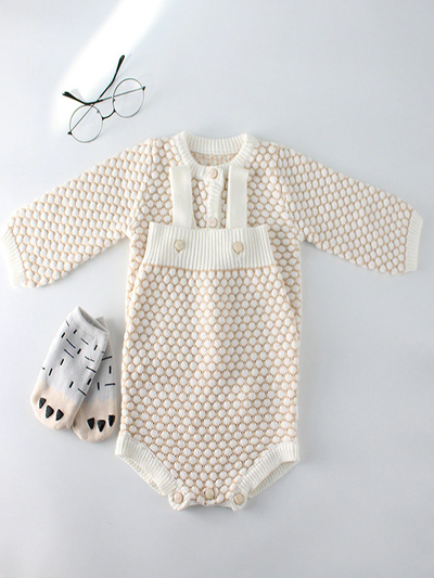 Baby Cardigan Cutie Knitted Sweater and Romper Onesie Set