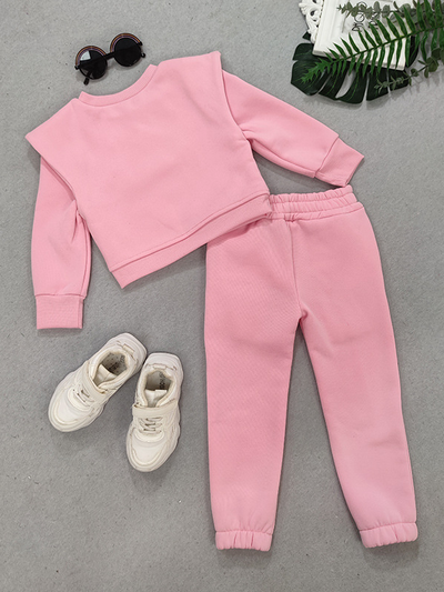Toddler Clothing Sale | Bold Shoulder Sweatshirt & Jogger Pants Set