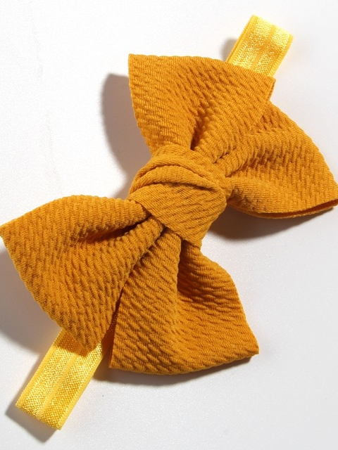 Baby Little Bow Headband yellow
