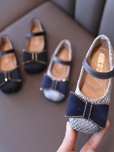 Mia Belle Girls Bow Mary Jane Flats | Shoes By Liv and Mia