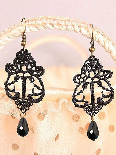 Halloween Accessory | Gothic Necklace & Earring Set - Mia Belle Girls