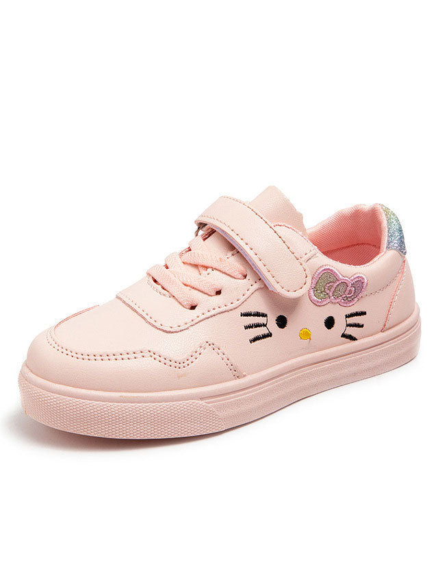 Back To School Shoes | Glitter Heel Kitten Sneakers | Mia Belle Girls