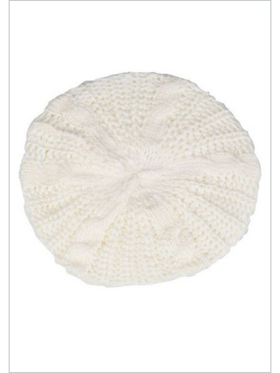 Mia Belle Girls Crochet Beret Hat | Girls Accessories