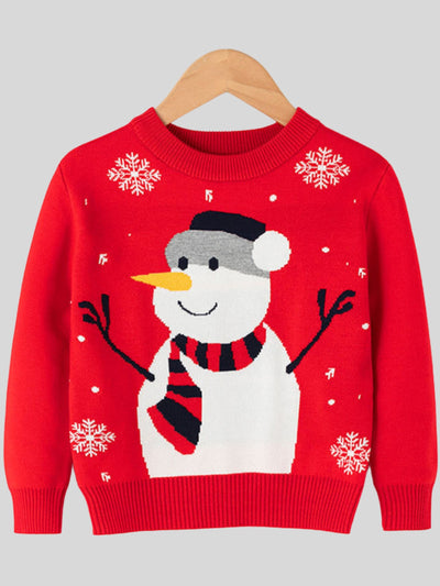 Girls Wanna Build A Snowman? Holiday Sweater - Red