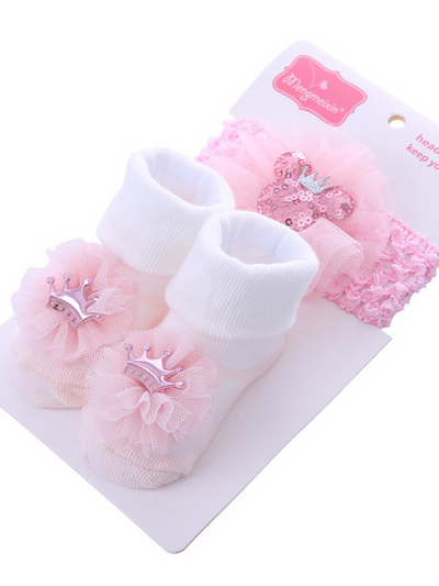 Baby Sparkle Headband and Shoes Sets