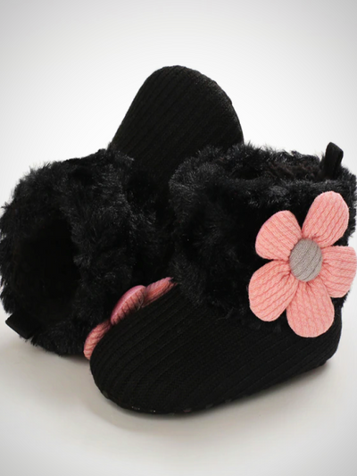 Baby Little Floral Booties - Mia Belle Girls