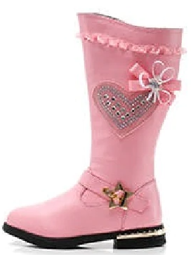 Girls Heart and Rhinestones Boots by Liv and Mia