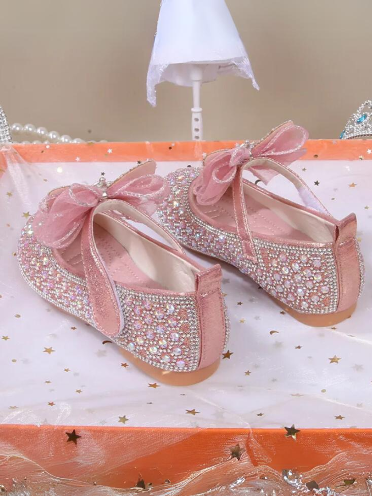 Mia Belle Girls Sparkly Bow Mary Jane Shoes | Shoes By Liv & Mia