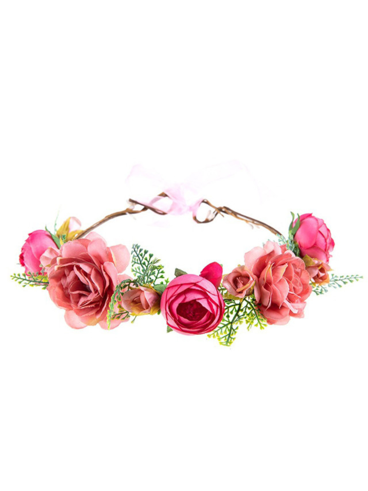 For Keeps Flower Crown Pink Headband