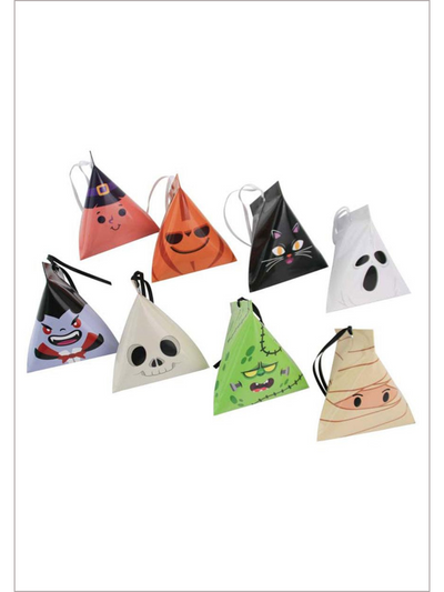Mia Belle Girls 8-Piece Halloween Candy Bags | Halloween Accessories