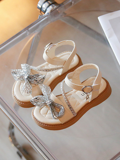 Open Toe Sparkling Sandals By Liv and Mia