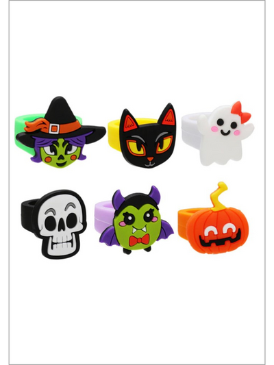 Mia Belle Girls Halloween Silicone Rings | Halloween Accessories