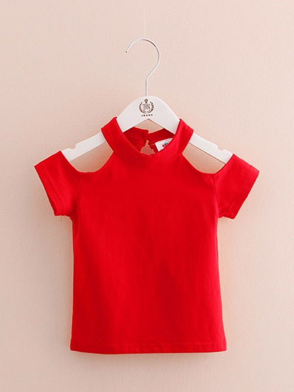 Toddler Clothing Sale | Halter Neck Cold Shoulder Top | Girls Boutique