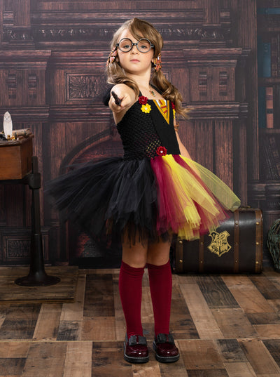 Mia Belle Girls Harry Potter Inspired Halloween Tutu Dress