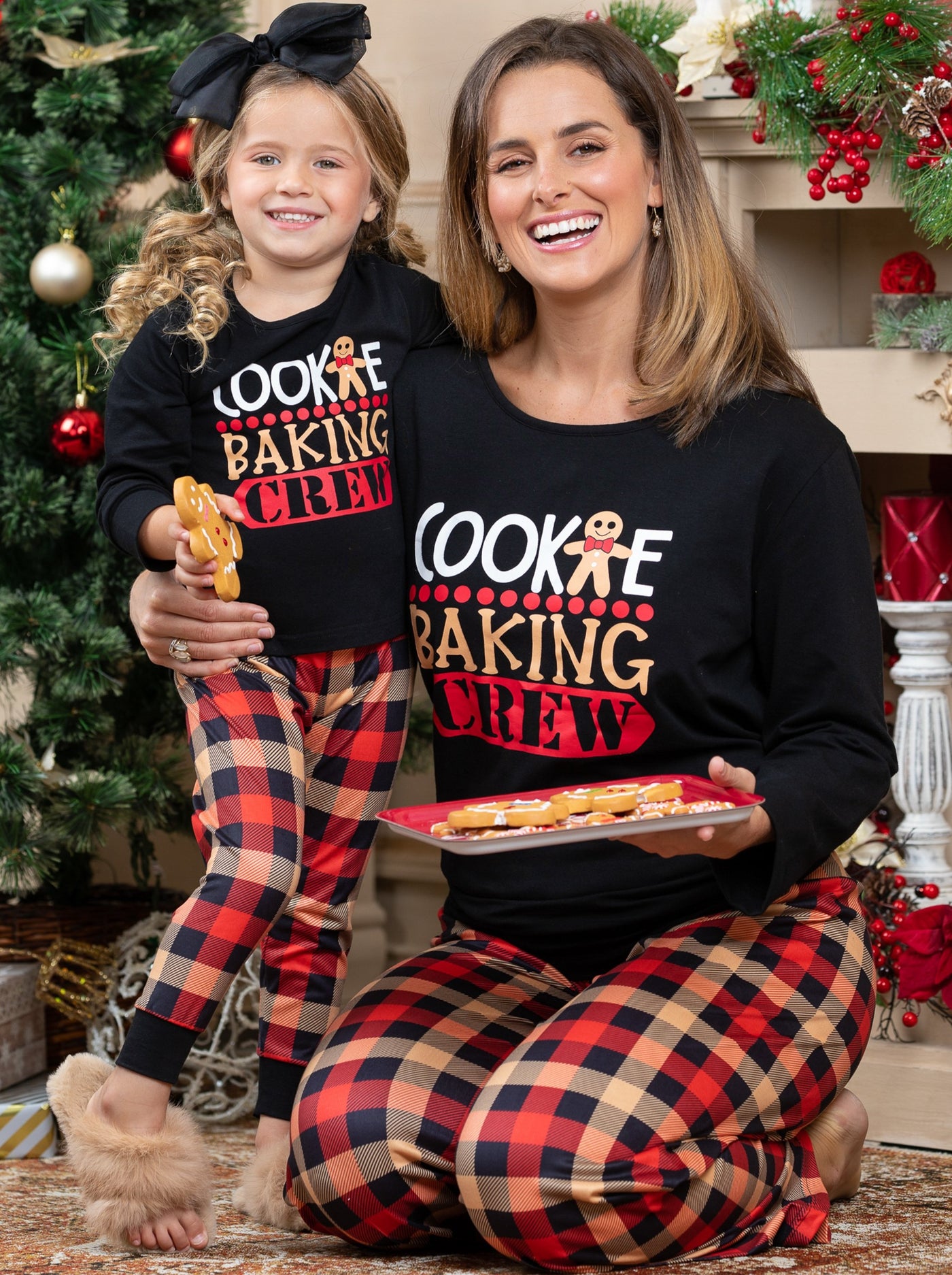 Mommy and Me Matching Pajamas |Cookie Crew Pajama Set |Mia Belle Girls