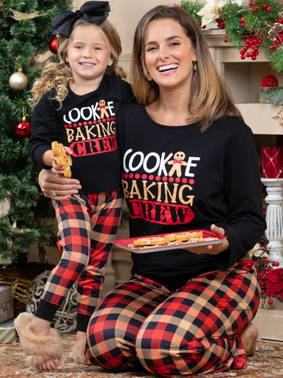 Mommy and Me Matching Pajamas |Cookie Crew Pajama Set |Mia Belle Girls