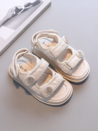Toddler Shoes By Liv & Mia | Little Girls Quilted Velcro Sandals