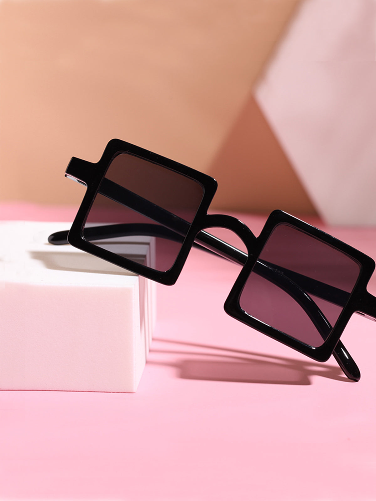 Girls Retro Square Sunglasses - Black | Girls Accessories - Mia Belle Girls