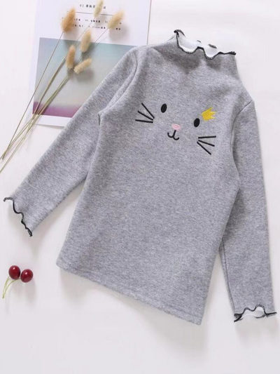 Girls Miss Kitty Princess Turtleneck Sweater