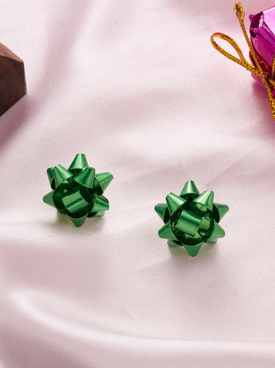 Kids Christmas Jewelry | Girls Present Topper Shimmer Stud Earrings