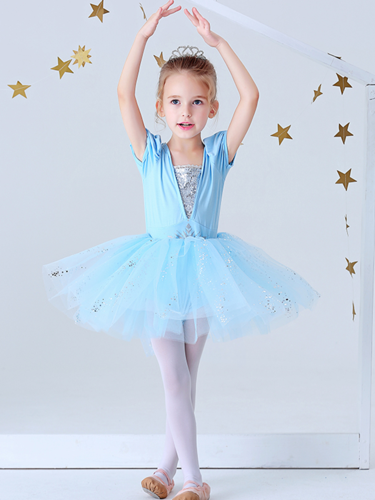 Girls Ballerina Dresses | Snow Queen Inspired Princess Ballerina Dress