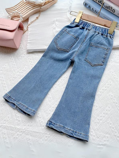 Mia Belle Girls Flared Jeans | Girls Casual Outfits