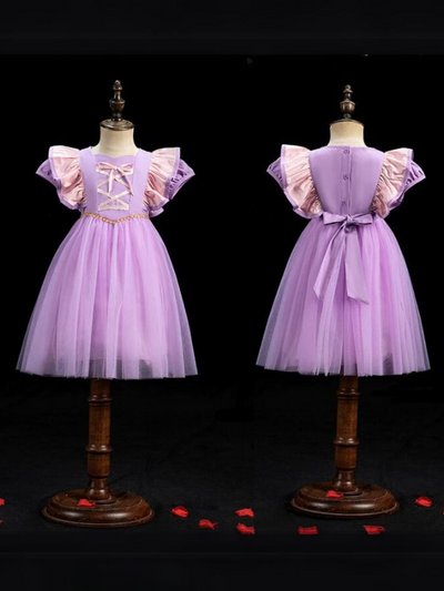 Mia Belle Girls Purple Tutu Dress | Girls Princess Dresses