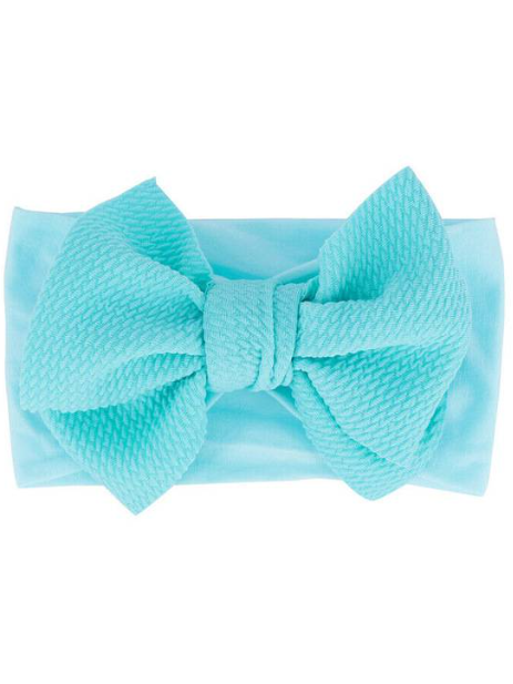 Baby Picture Perfect Bow Headband-light blue