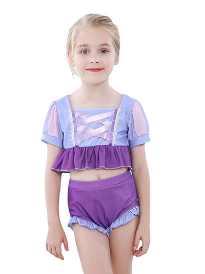 Two Piece Toddler Swimsuits | Rapunzel Inspired Two Piece Swimsuit