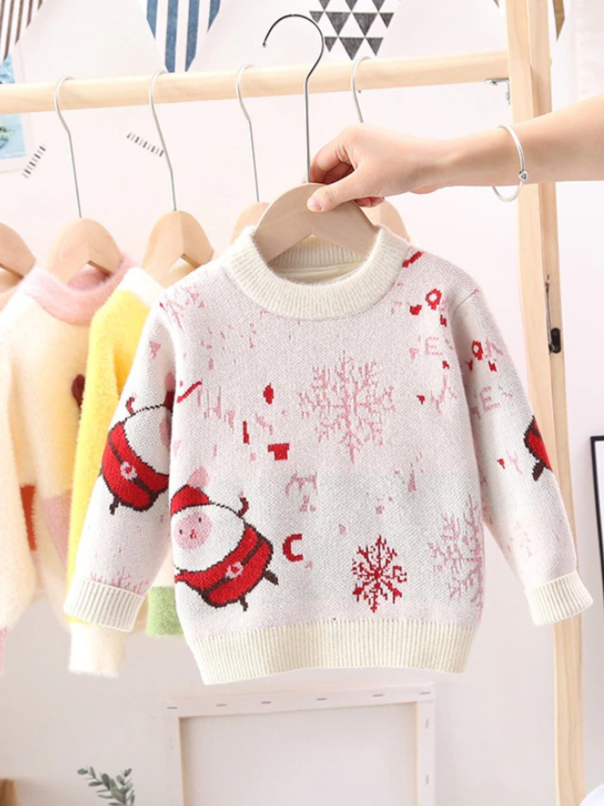 Mia Belle Girls Christmas Sweater | Girls Holiday Sweaters