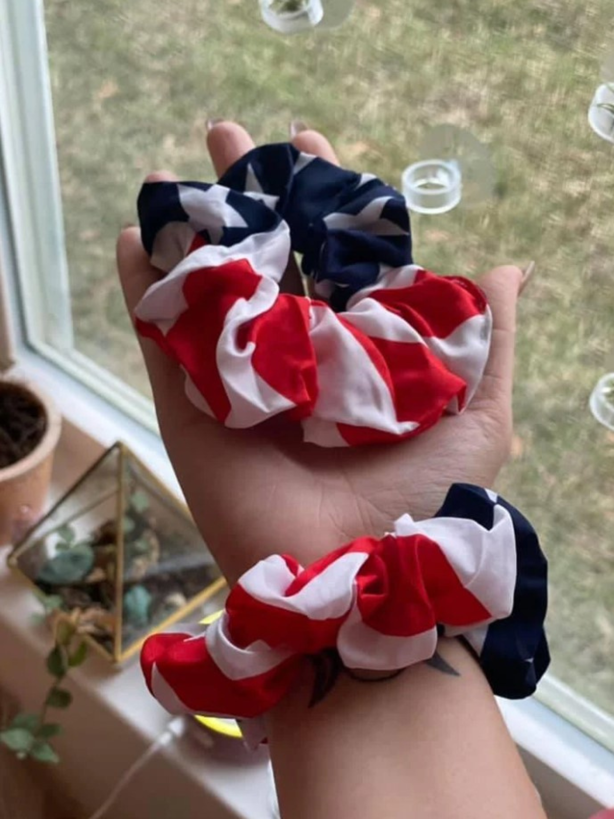 American Girl Flag Scrunchie