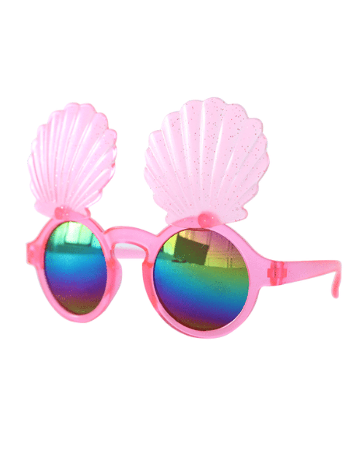 Shining Shell Pink Round Sunglasses