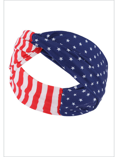 Miss Extraordinary American Flag Turban Headband