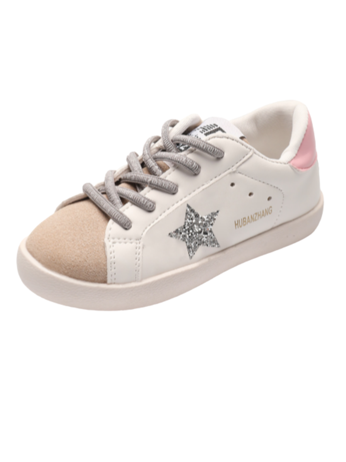 Silver Sparkle Star Sneakers | Shoes By Liv & Mia - Mia Belle Girls