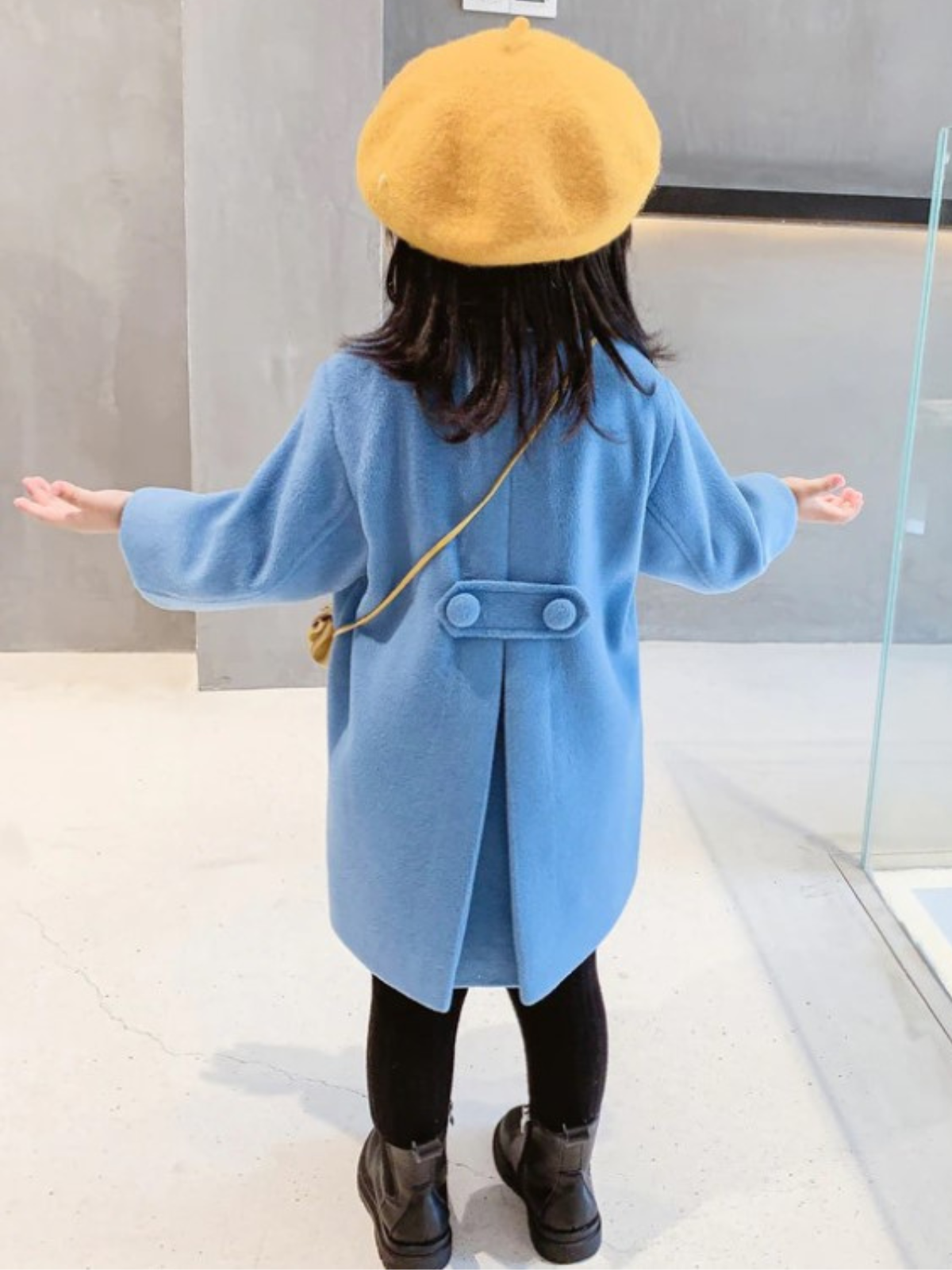 Cute Couture Double-Breasted Peacoat