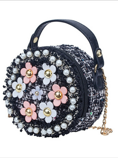 Mia Belle Girls Round Floral Crossbody Bag | Girls Accessories