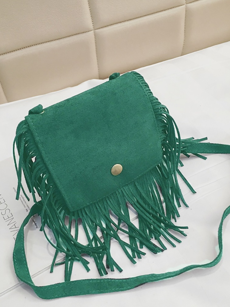 Little Girls Accessories | Sassy Suede Fringe Crossbody Bag