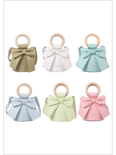 Mia Belle Girls Circle Handle Bucket Bag | Girls Accessories